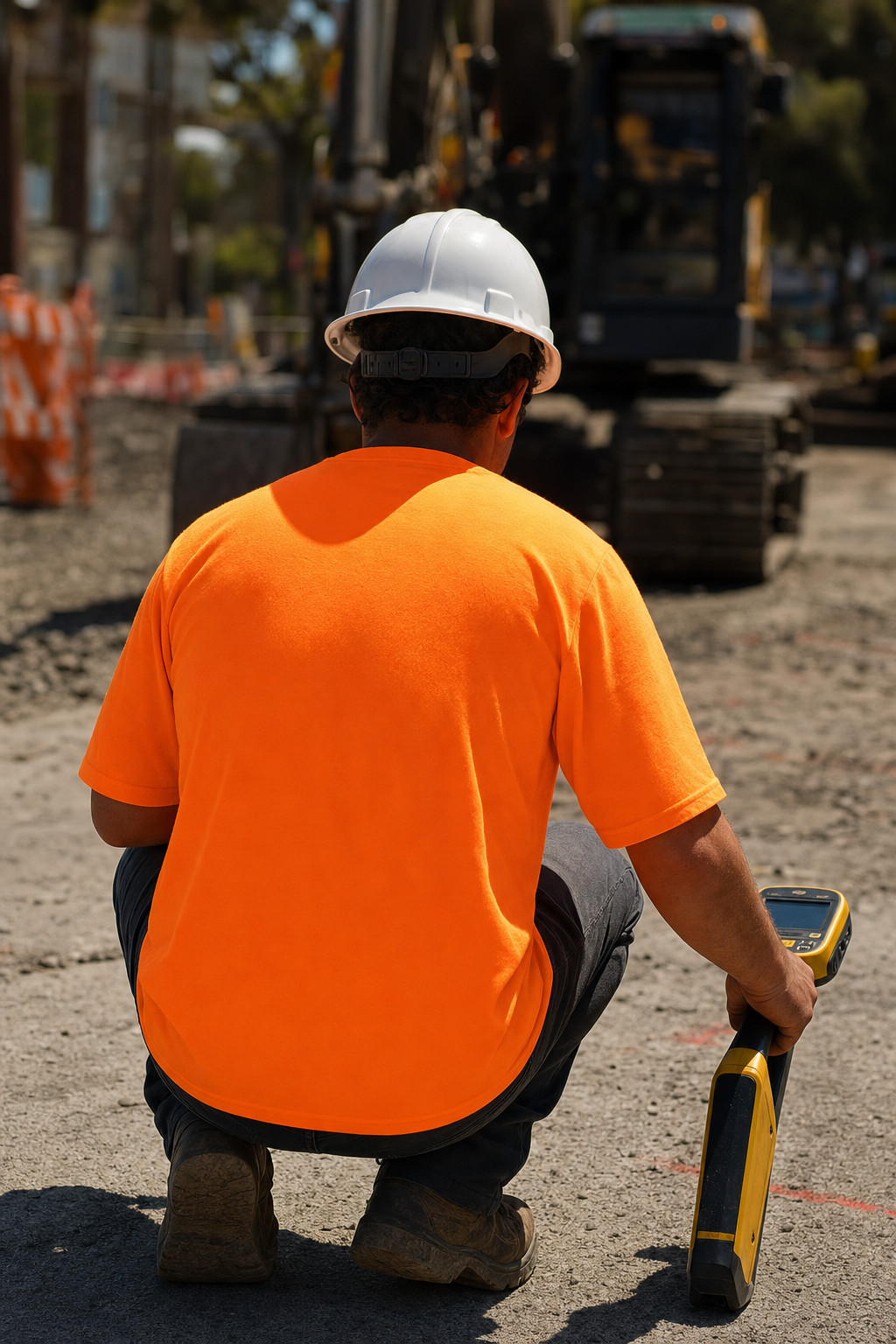 Accredited LCG locator on a New South Wales construction site
